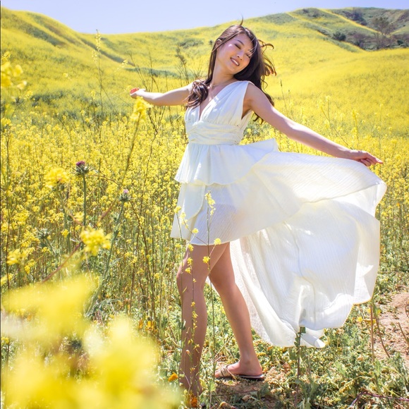 High Low Ruffle Layered Dress - Picture 2 of 2